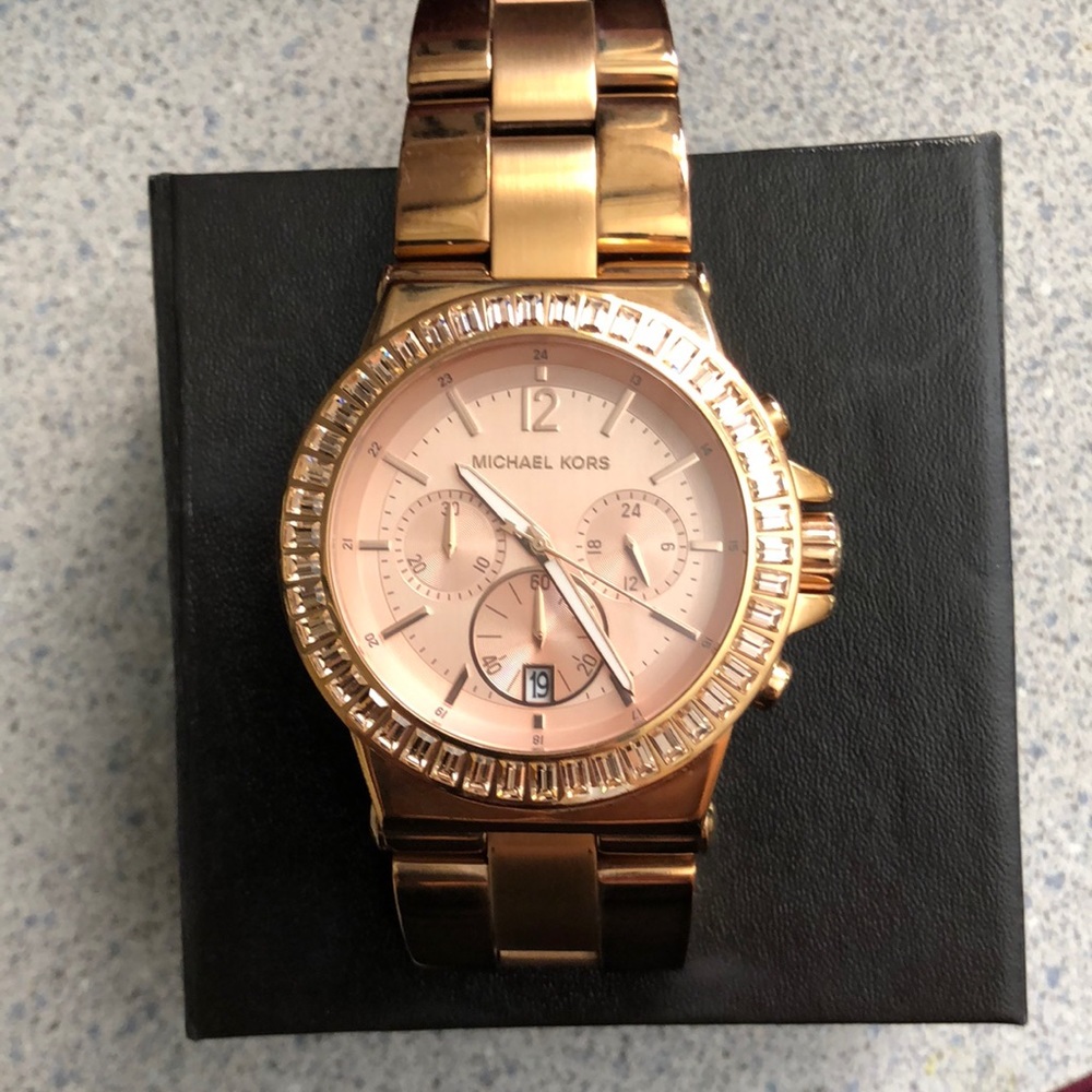 Original Michael Kors rose gold watch